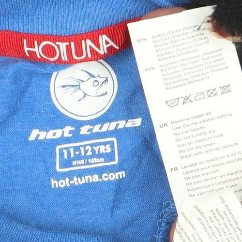 Hot Tuna Boys Blue Surfboards Graphic T-Shirt 11-12 Years Short Sleeve