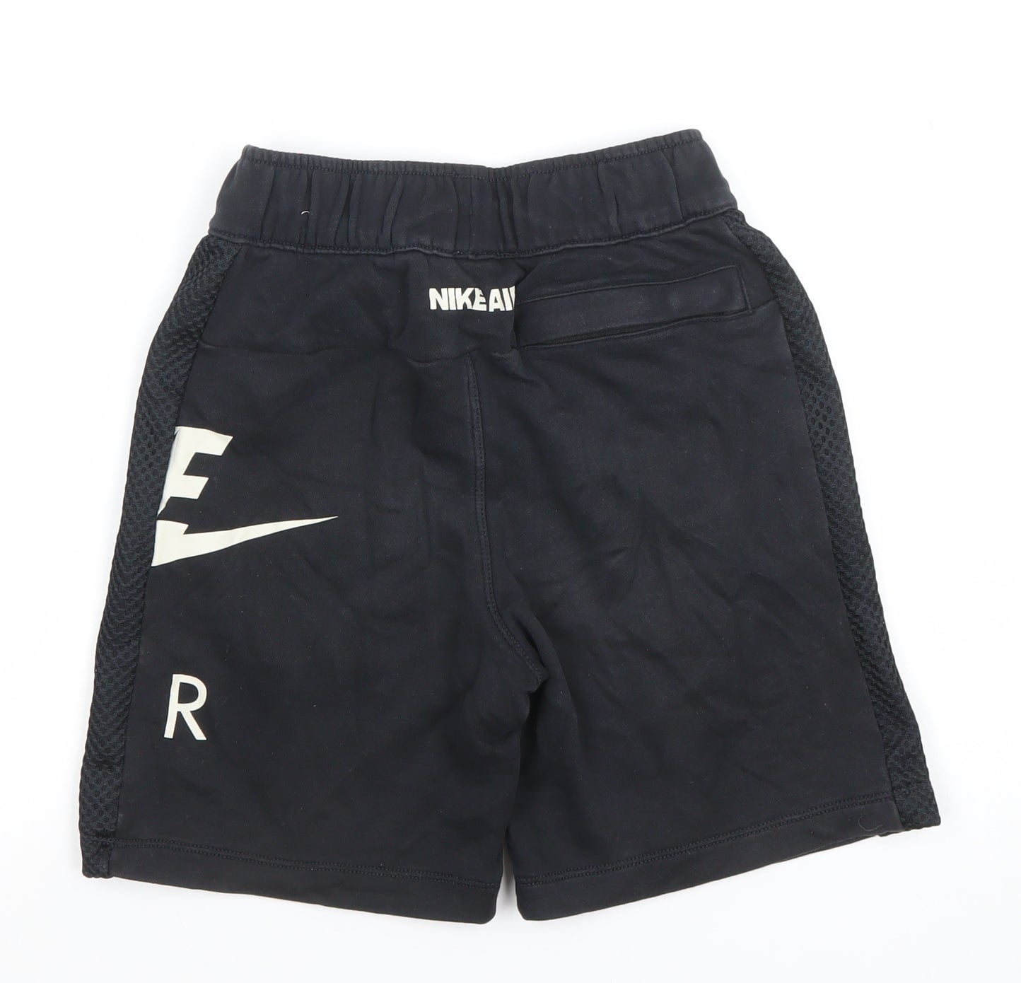 Nike Boys Black Athletic Shorts 10-11 Years Drawstring Breathable Activewear