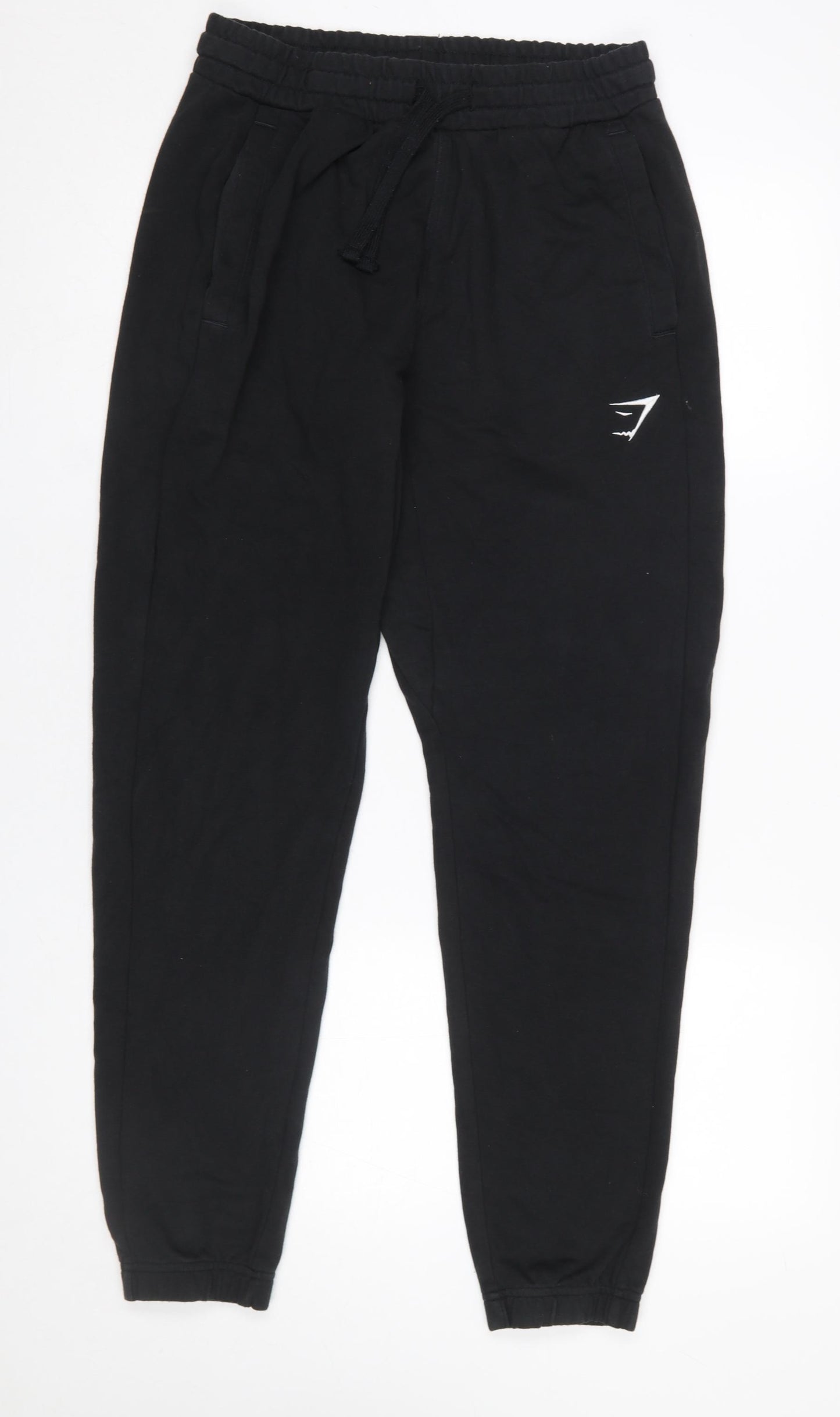 Gymshark Women Black Jogger Trousers S Elastic Waist Comfy Fit