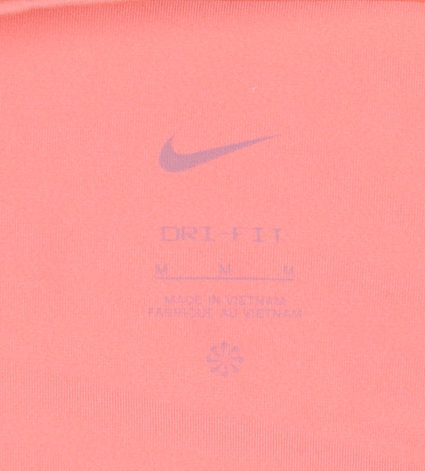 Nike Men Orange Dri-Fit Running T-Shirt M Moisture Wicking Breathable