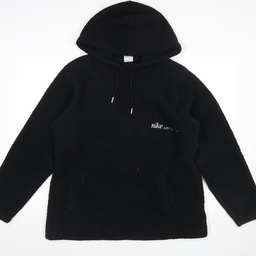 Nike Women’s Black Therma-Fit Fleece Pullover Hoodie Size L
