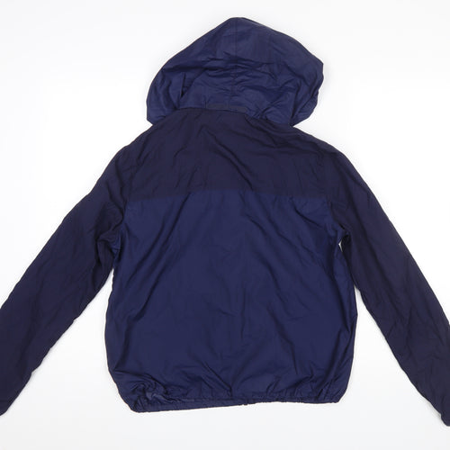 Puma Men's Blue M Windbreaker Hooded Lightweight Jacket