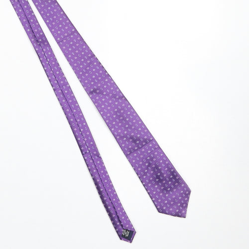 Savoy Taylors Guild Men's Purple Paisley Silk Tie - One Size