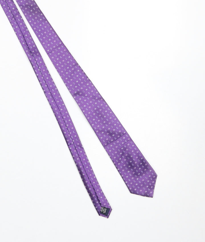 Savoy Taylors Guild Men's Purple Paisley Silk Tie - One Size