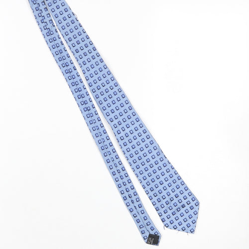 Van Heusen Men's Blue Geometric Silk Tie