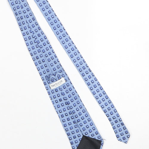 Van Heusen Men's Blue Geometric Silk Tie