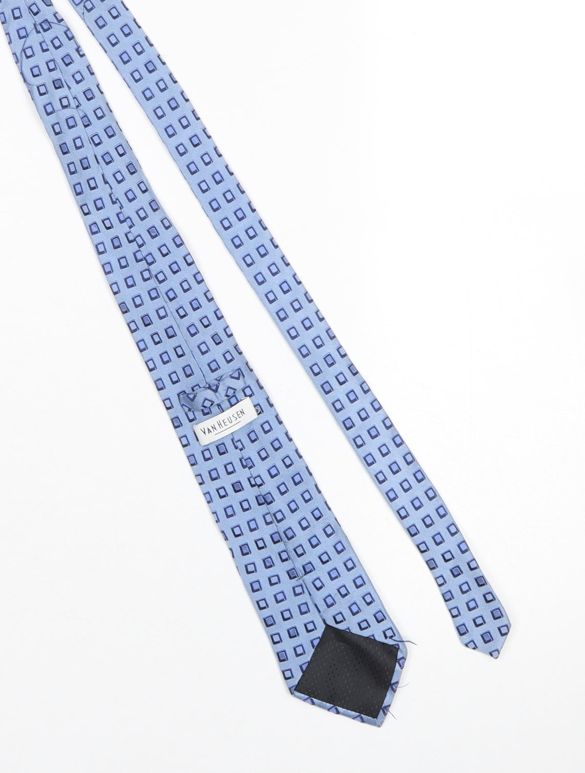 Van Heusen Men's Blue Geometric Silk Tie