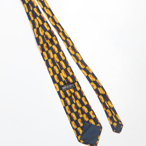 Toni Valente Men's Multicoloured Abstract Silk Tie