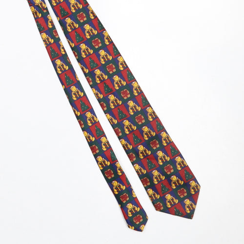 Havana Men's Multicoloured Christmas Teddy Bear Polyester Tie One Size