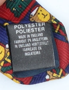 Havana Men's Multicoloured Christmas Teddy Bear Polyester Tie One Size