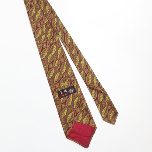 Greatwall Men's Multicoloured Silk Paisley Tie 176cm Classic Style