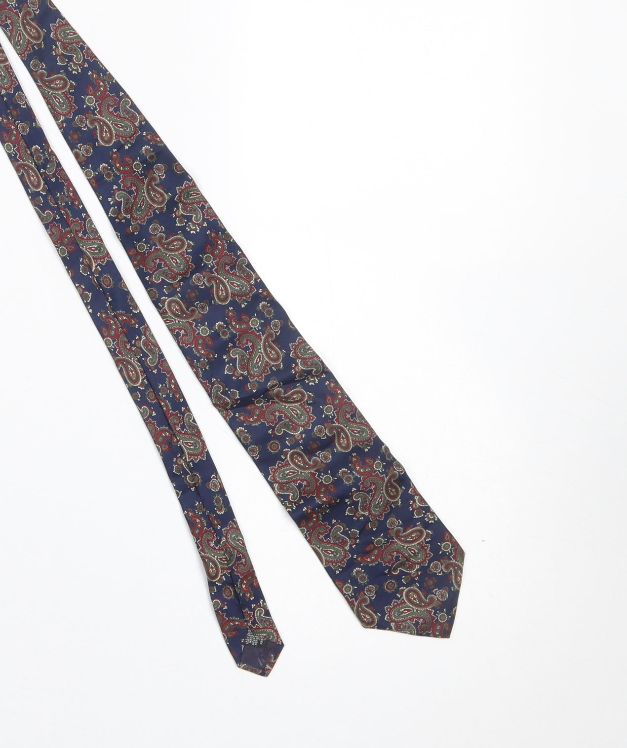 The Windsor Collection Men's Blue Paisley Silk Tie