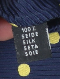 The Savile Row Company Men's Navy Blue Polka Dot Silk Tie