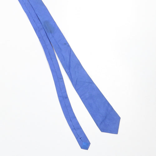 La Scala for Tie Rack Blue Silk Pointed Men's Tie