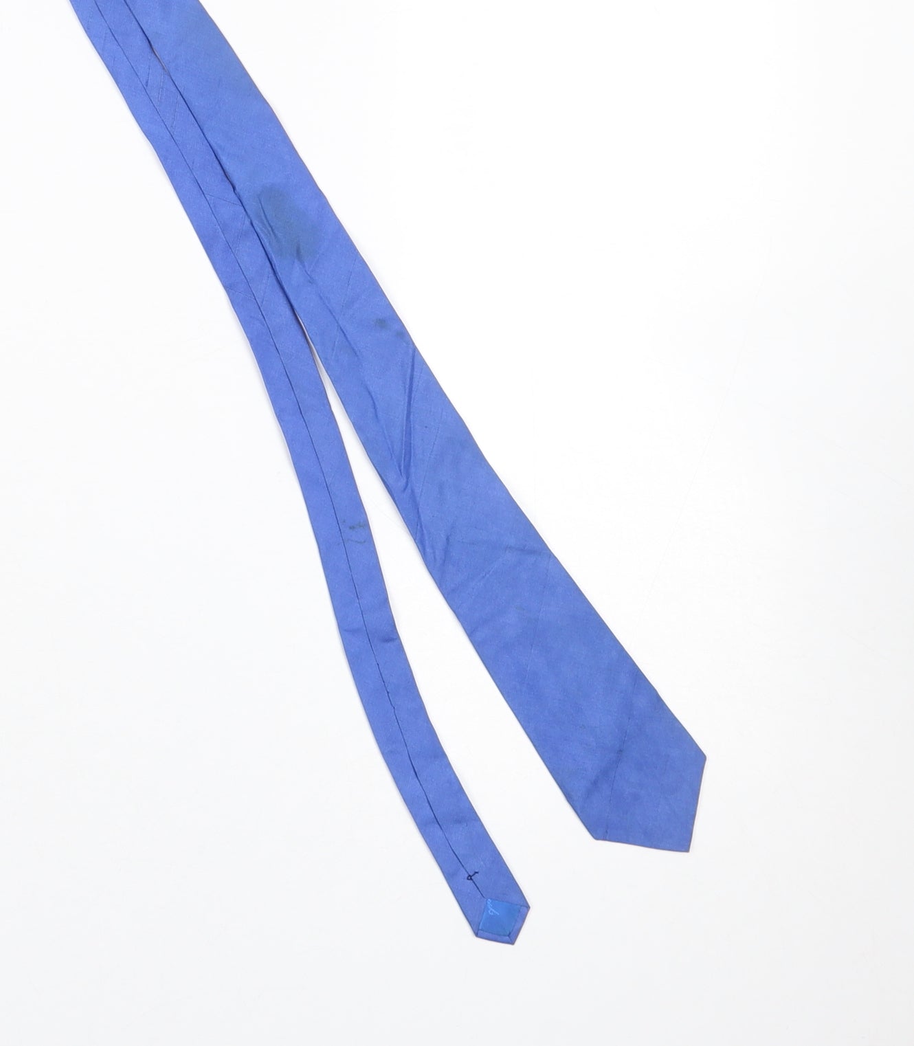 La Scala for Tie Rack Blue Silk Pointed Men's Tie