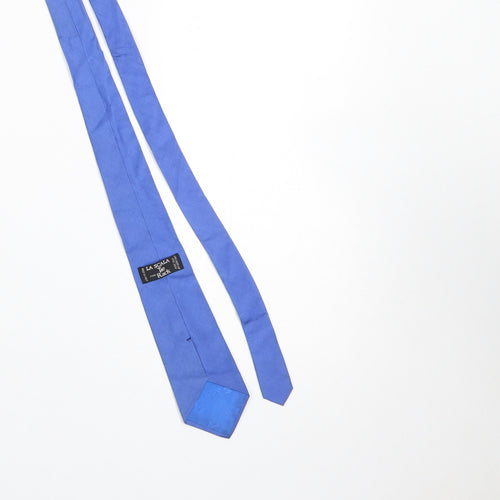 La Scala for Tie Rack Blue Silk Pointed Men's Tie