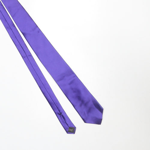 Calvin Klein Men's Purple Silk Slim Tie
