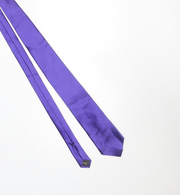 Calvin Klein Men's Purple Silk Slim Tie