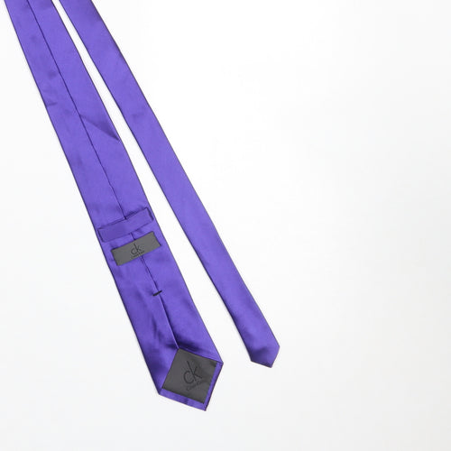 Calvin Klein Men's Purple Silk Slim Tie