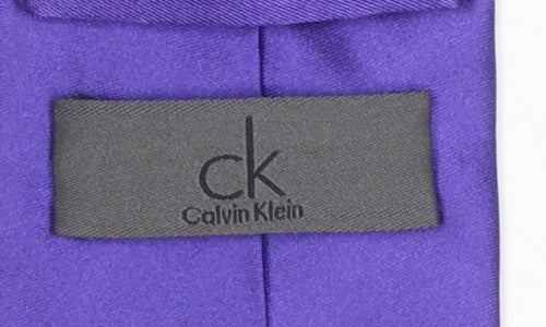 Calvin Klein Men's Purple Silk Slim Tie
