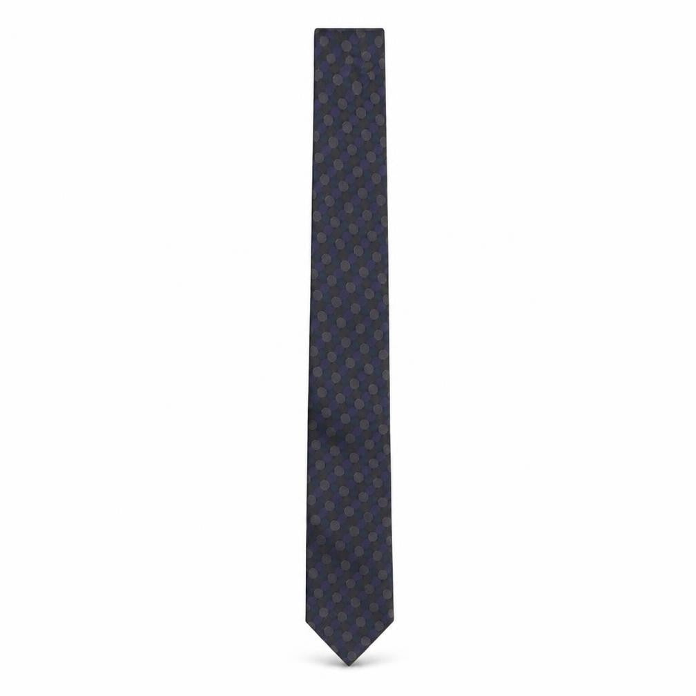 Kenneth Cole New York Men's Blue Polka Dot Slim Silk Tie One Size