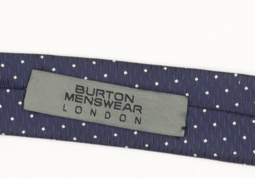 Burton Menswear London Men's Blue Polka Dot Slim Tie One Size