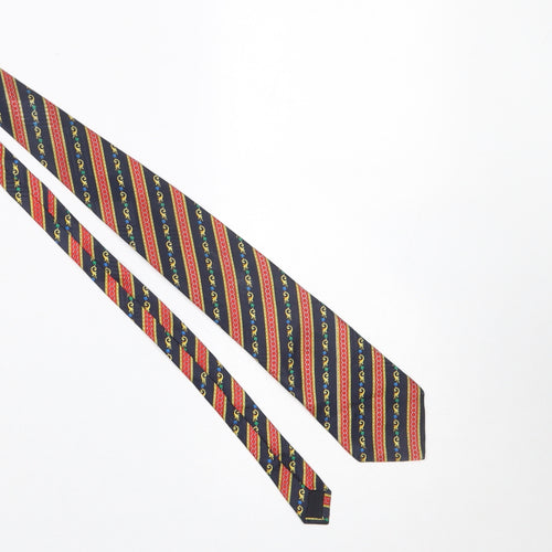 Gibson Price Men's Multicoloured Striped Silk Tie Pointed End