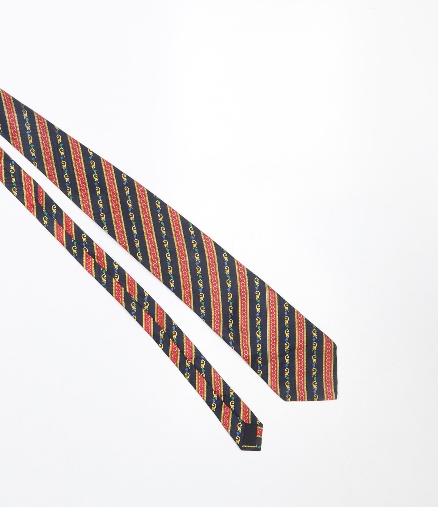 Gibson Price Men's Multicoloured Striped Silk Tie Pointed End