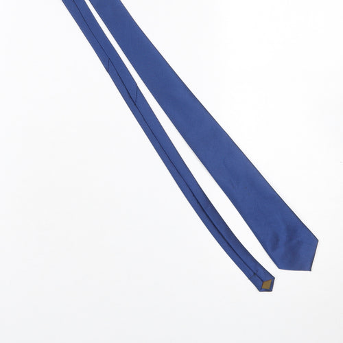 Kimmy Custom Tailor Men Blue Handmade Silk Slim Tie