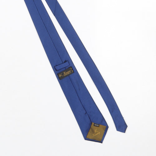 Kimmy Custom Tailor Men Blue Handmade Silk Slim Tie
