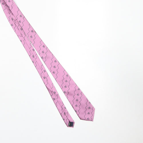 Toye Kenning & Spencer Men's Pink Silk Blend Patterned Tie