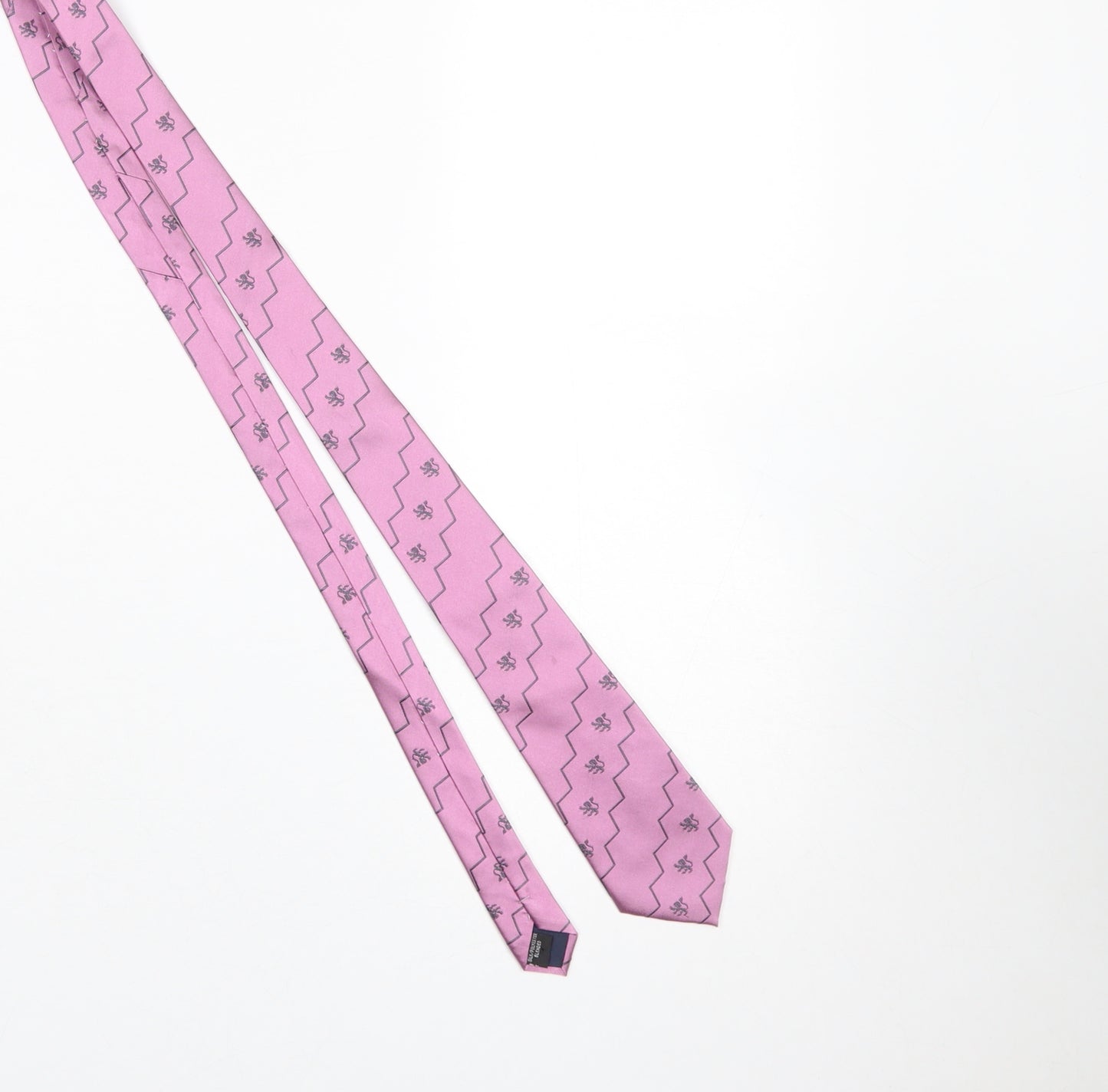 Toye Kenning & Spencer Men's Pink Silk Blend Patterned Tie