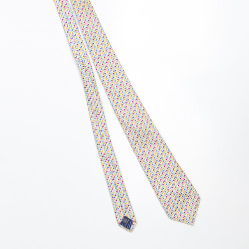 Charles Tyrwhitt Men's Multicoloured Slim Silk Tie Made in England