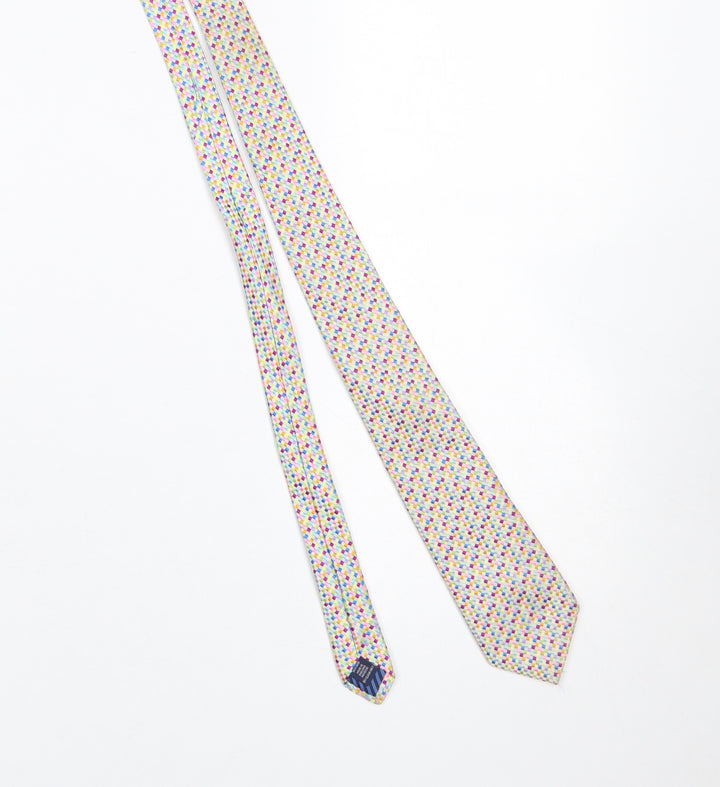Charles Tyrwhitt Men's Multicoloured Slim Silk Tie Made in England