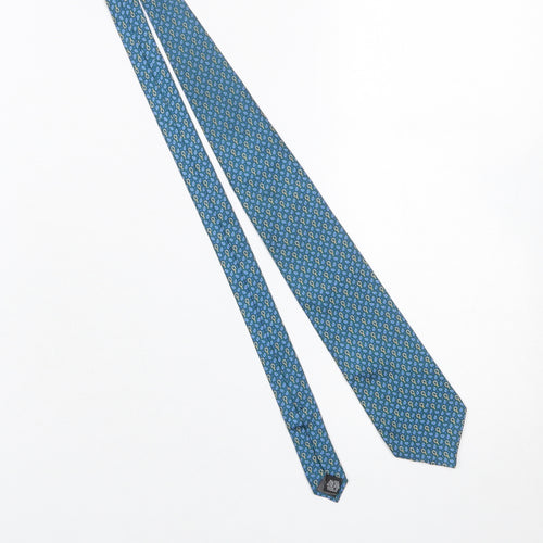Eton Men's Blue Paisley Silk Slim Tie Made in France