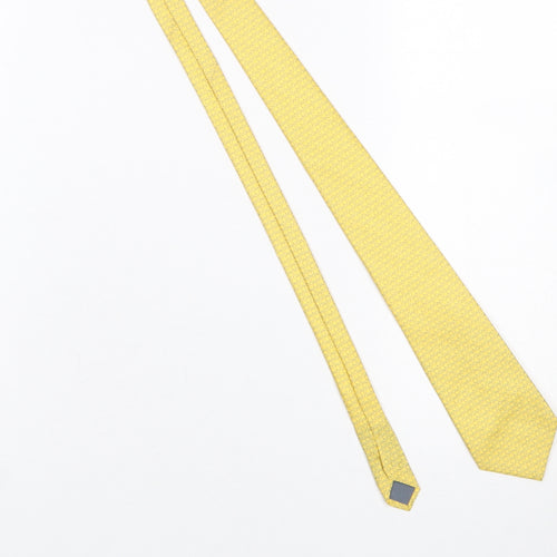 Jim Thompson Men's Yellow Silk Elephant Print Designer Tie