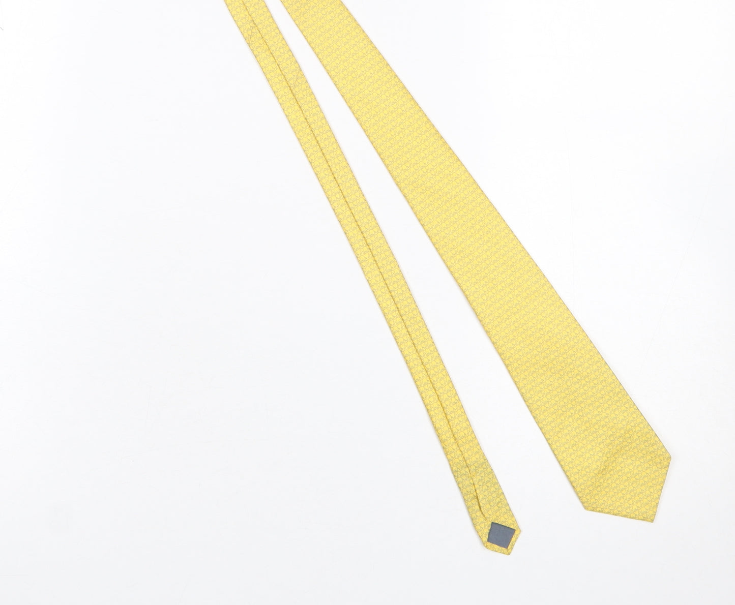 Jim Thompson Men's Yellow Silk Elephant Print Designer Tie