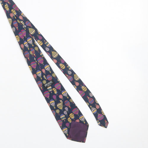 James Meade Men's Blue Hot Air Balloon Silk Tie