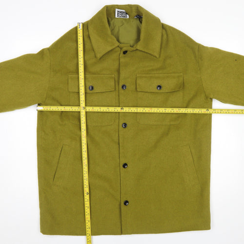 Reclaimed Vintage Men’s Green Wool Blend Button Jacket Size S