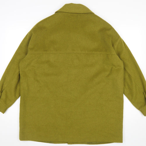 Reclaimed Vintage Men’s Green Wool Blend Button Jacket Size S