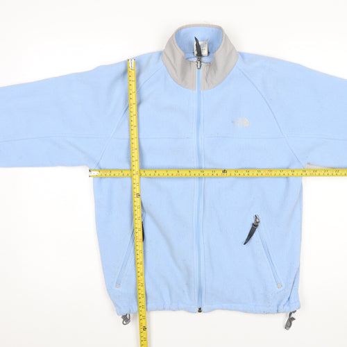 The North Face Boys Blue Fleece Full Zip Jacket L Youth Outdoor