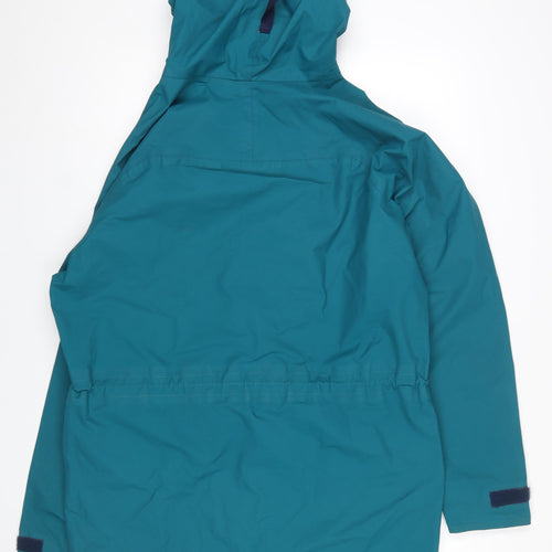 Mountain Range Mens Green Waterproof Hooded Rain Coat Jacket M