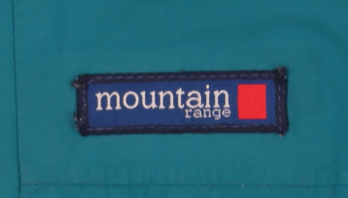 Mountain Range Mens Green Waterproof Hooded Rain Coat Jacket M