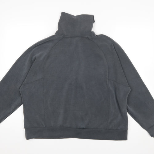 Dunnes Women’s Charcoal 1/2 Zip High Neck Pullover Sweatshirt Size L