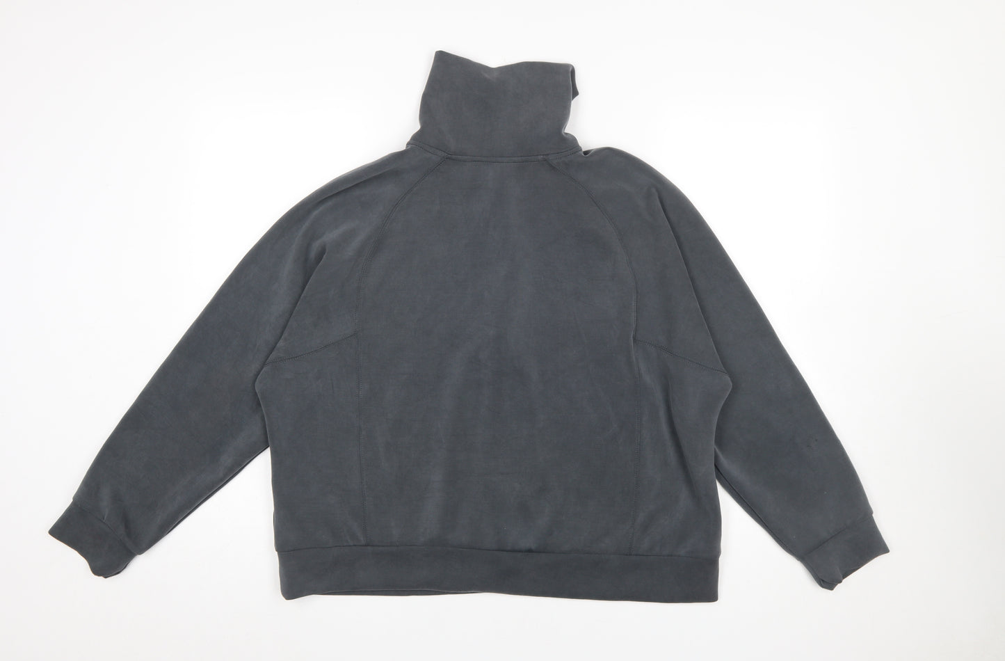 Dunnes Women’s Charcoal 1/2 Zip High Neck Pullover Sweatshirt Size L