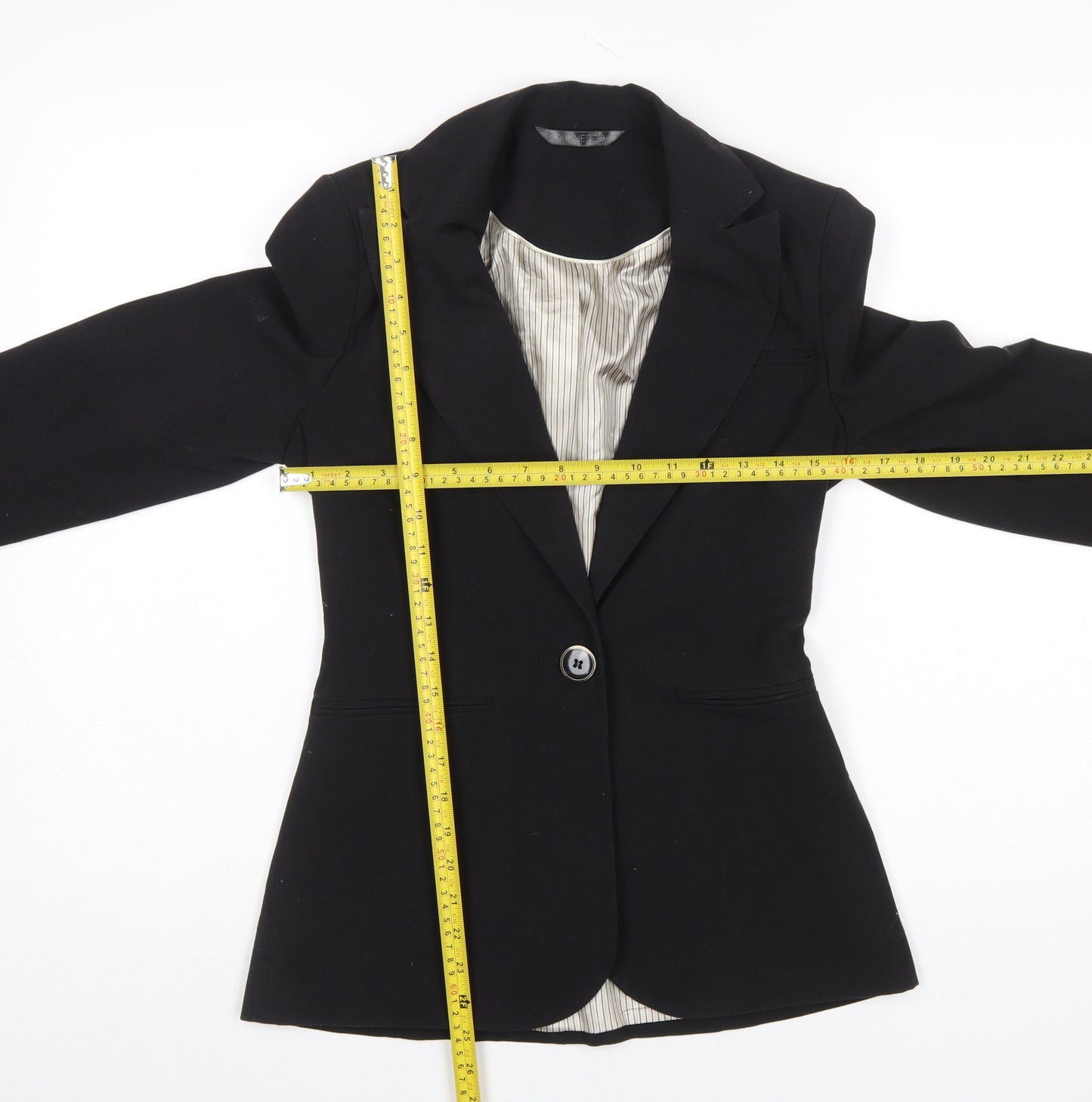 St Bernard for Dunnes Women Black Size 8 Single-Breasted Blazer