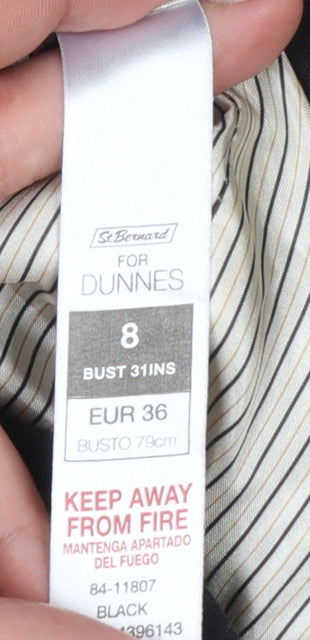 St Bernard for Dunnes Women Black Size 8 Single-Breasted Blazer