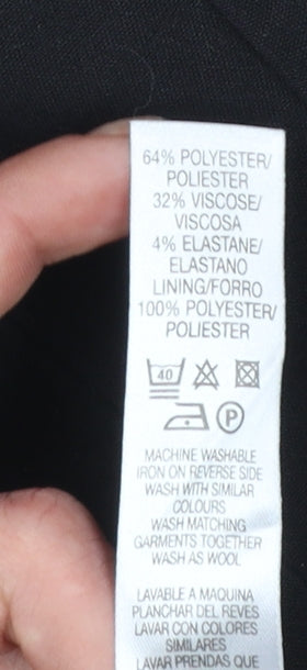 St Bernard for Dunnes Women Black Size 8 Single-Breasted Blazer