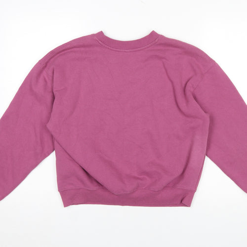 H&M Divided Women’s Pink Mount Rainier Graphic Pullover Sweatshirt Size S