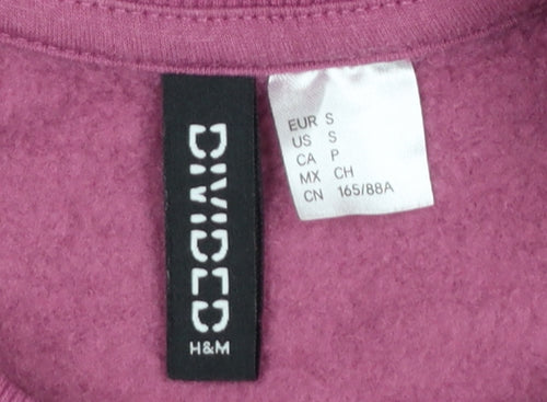 H&M Divided Women’s Pink Mount Rainier Graphic Pullover Sweatshirt Size S